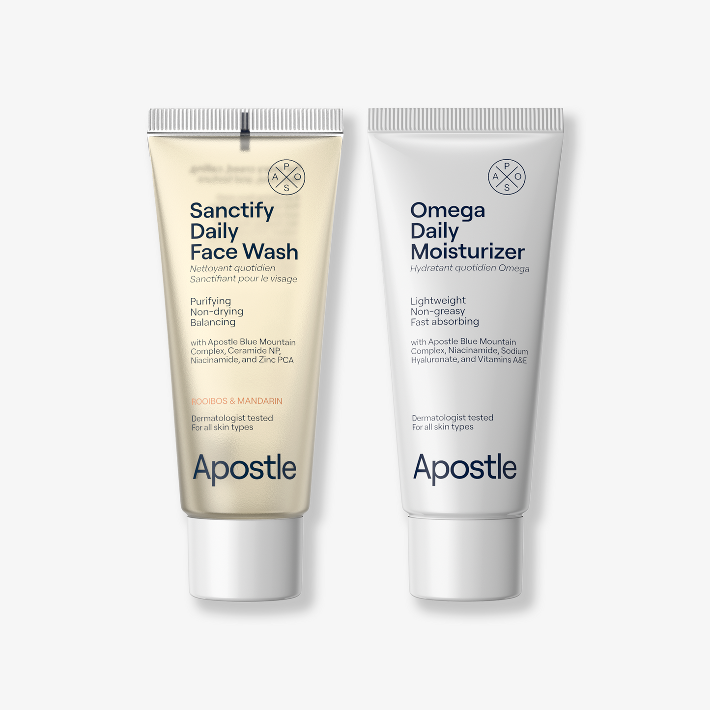 Sanctify Daily Face Wash and Omega Daily Moisturizer Discovery Bundle